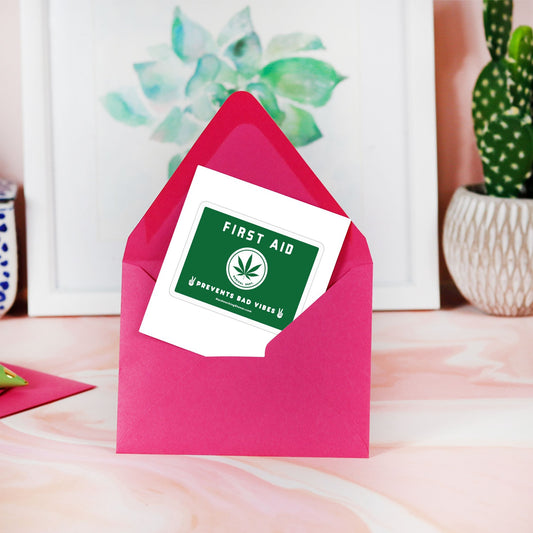 First Aid Good Vibes - vinyl sticker