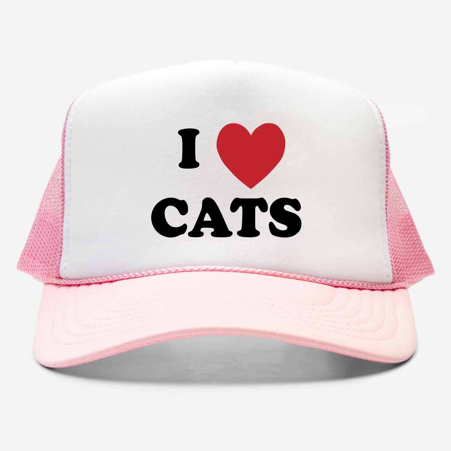 I Love Cats - retro trucker hat