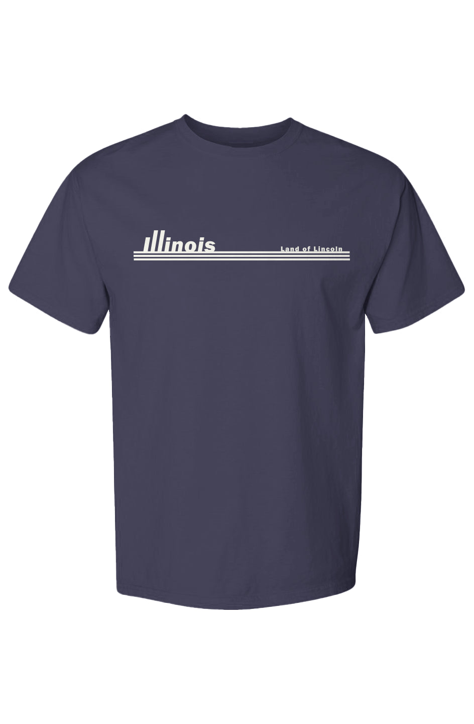 Retro Illinois License Plate - unisex tee