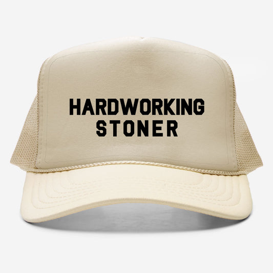 Hardworking Stoner - trucker hat (black)