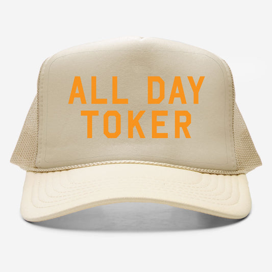 All Day Toker - trucker hat (yellow)