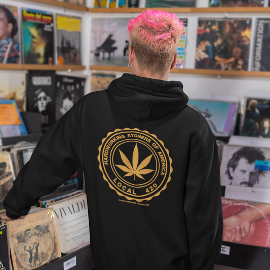 Hardworking Stoners of America - sponge fleece hoodie