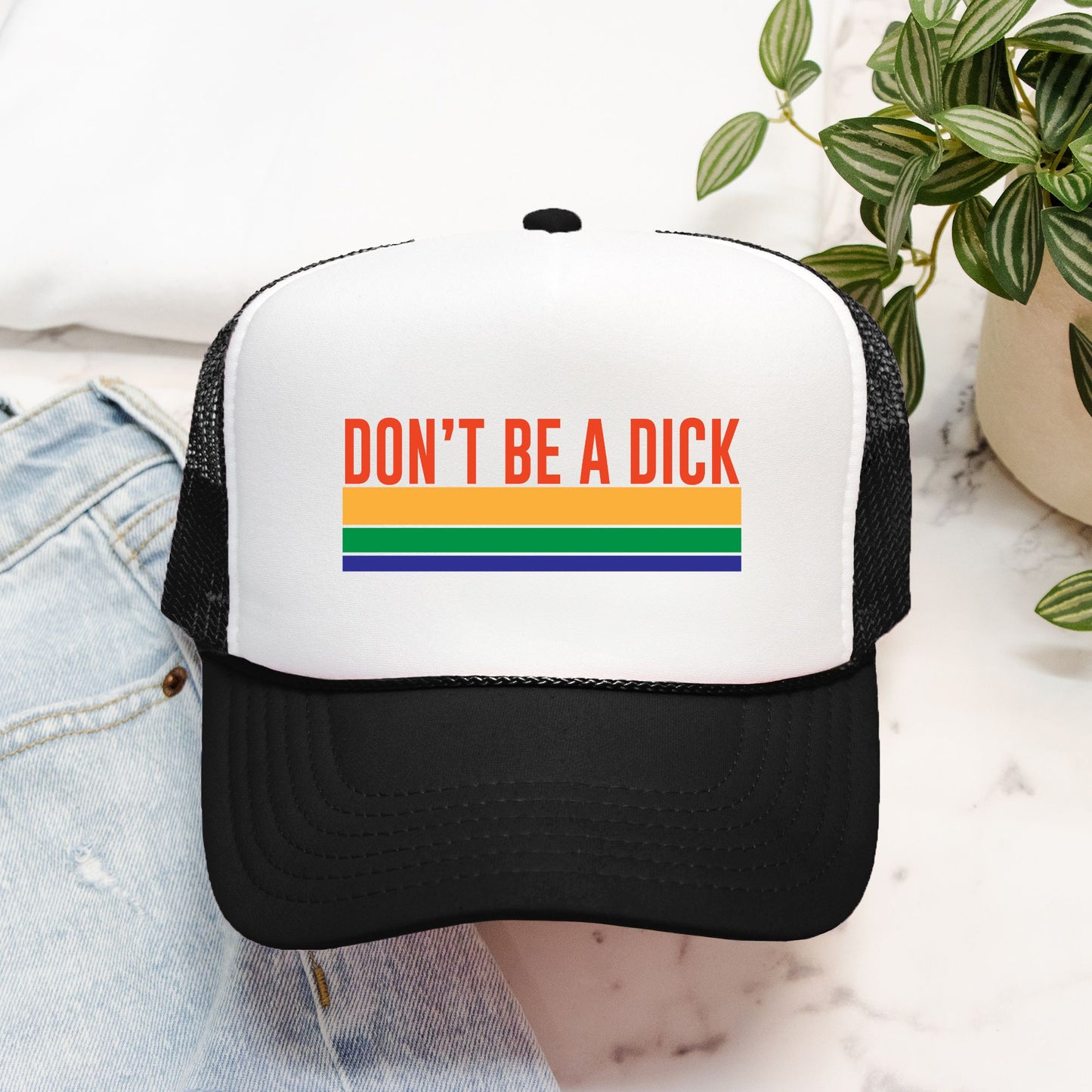 Don't Be A Dick - retro trucker hat