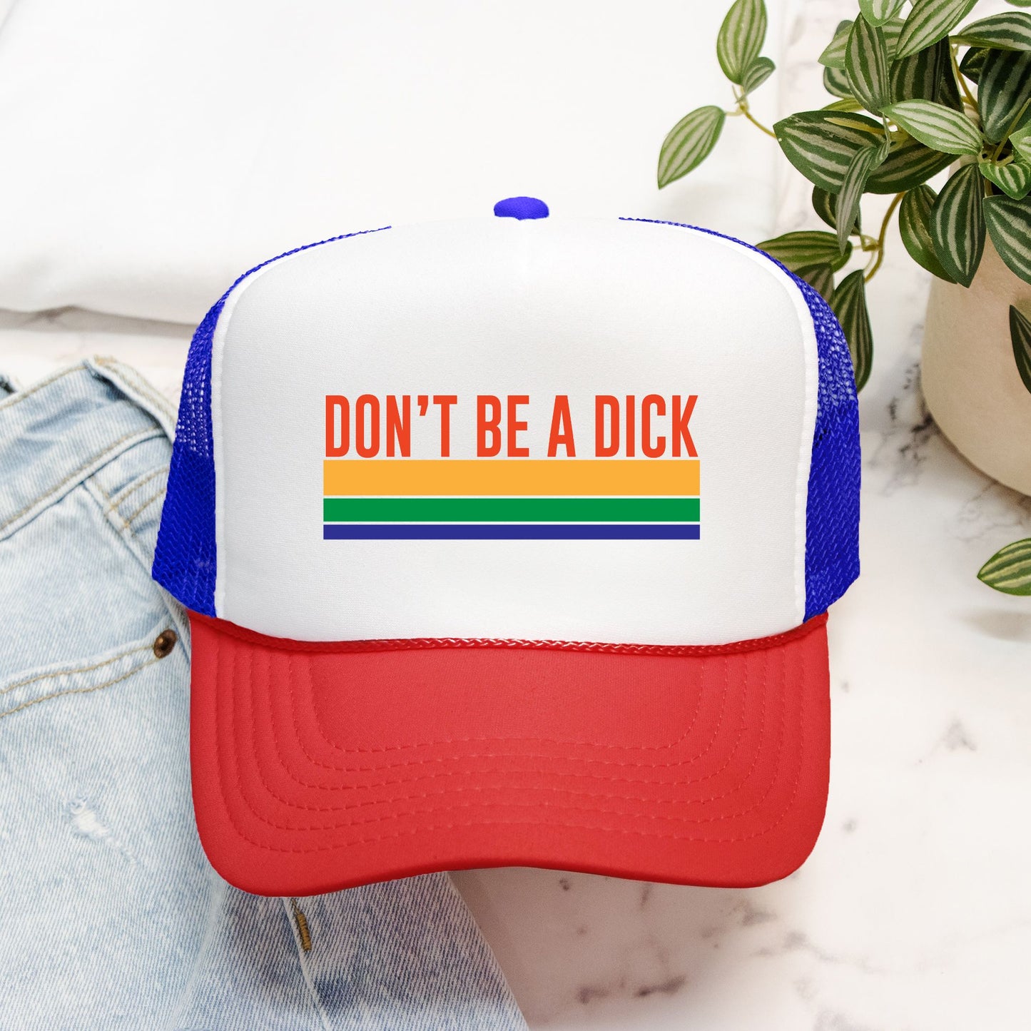 Don't Be A Dick - retro trucker hat