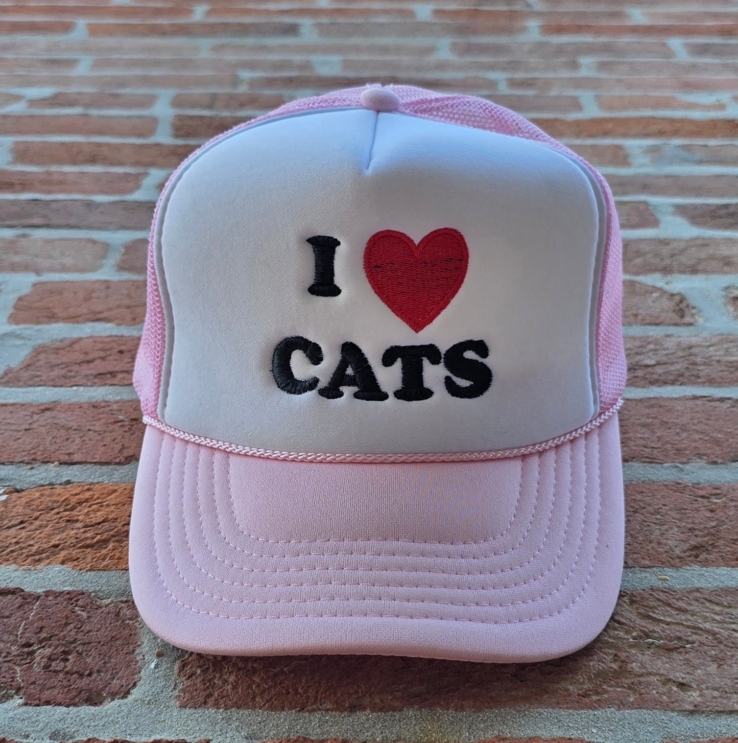 I Love Cats - retro trucker hat