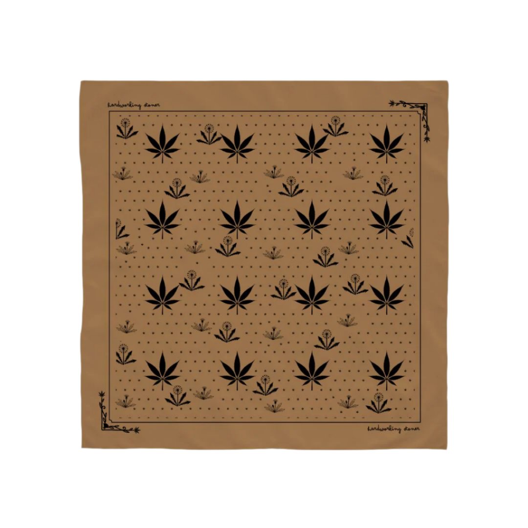 Weeds - bandana (moss brown)