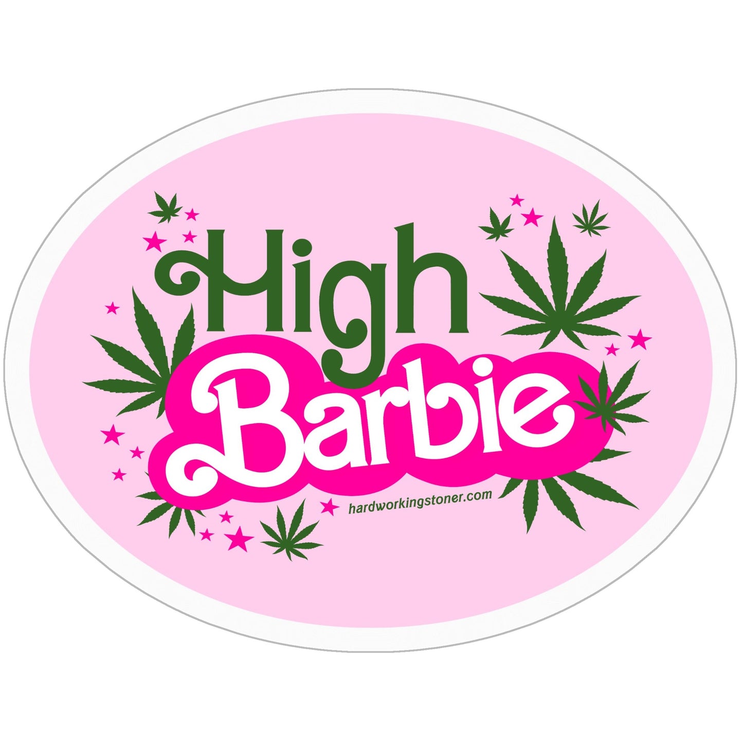 High Barbie - vinyl sticker