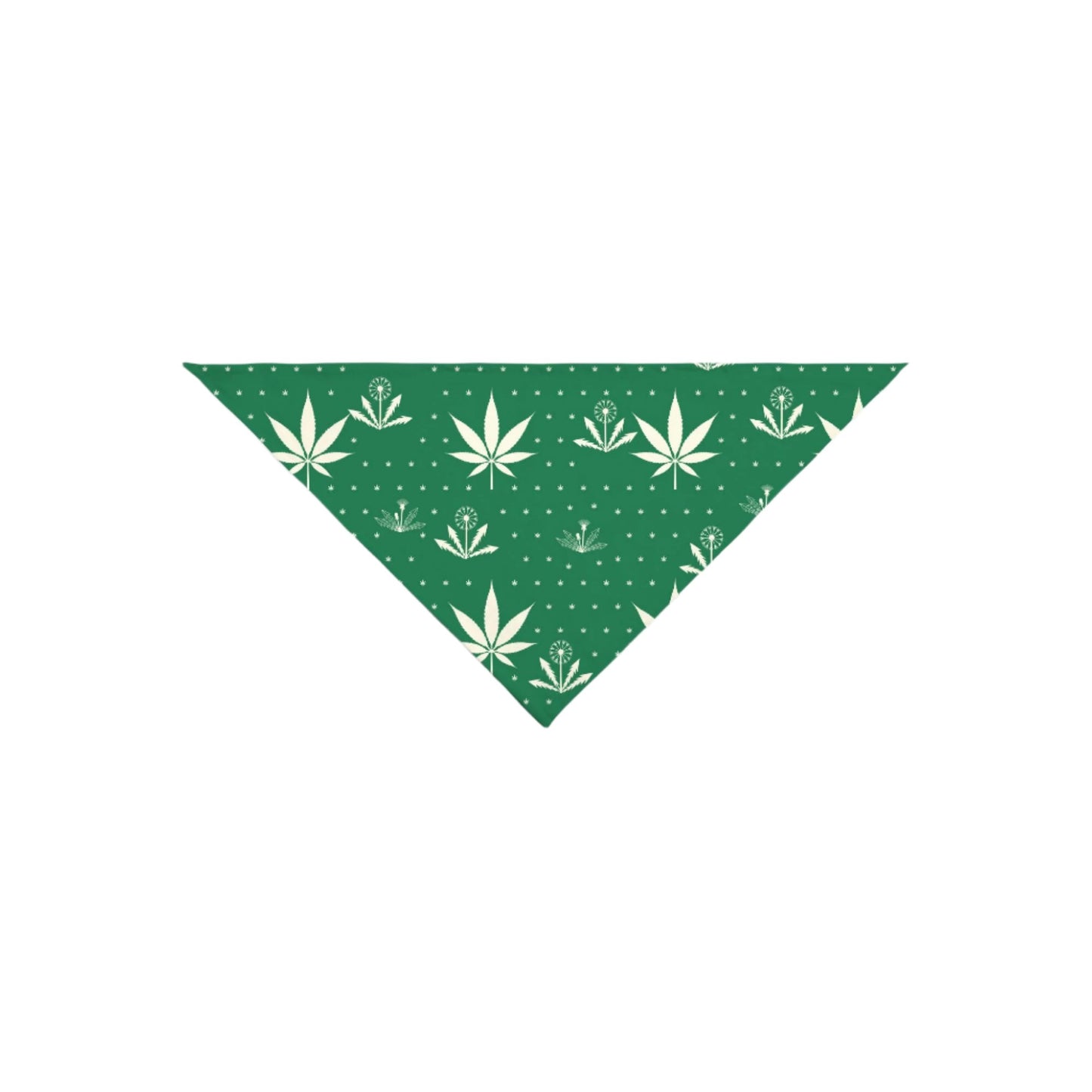 Weeds - small pet bandana (green)