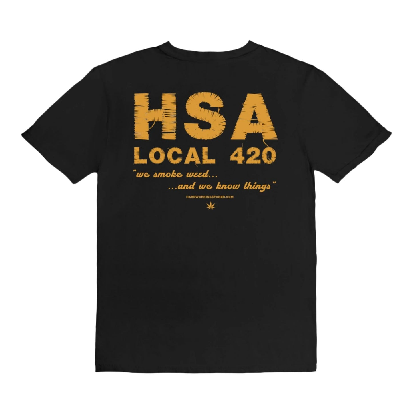 HSA Local 420 - vintage style tee (yellow)