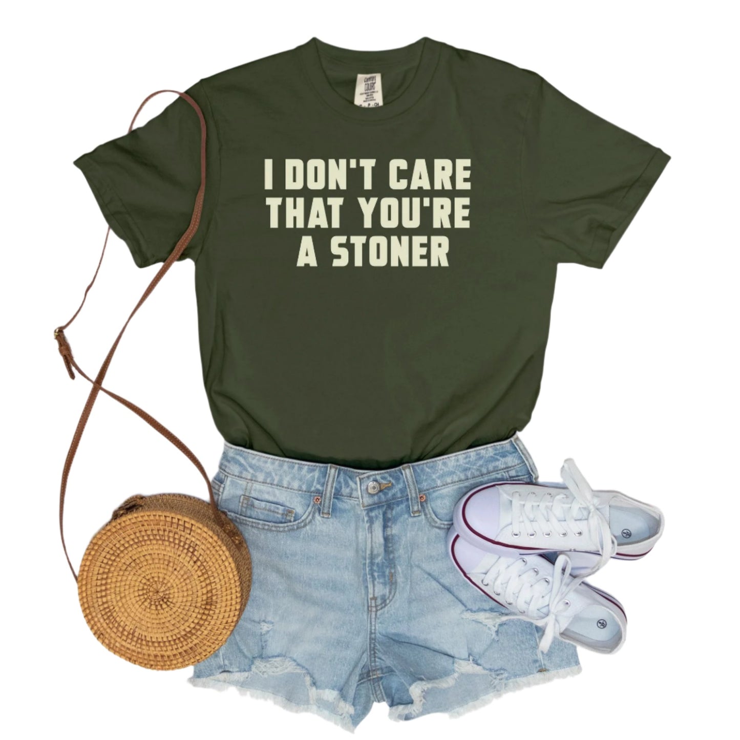 I Don't Care That You're a Stoner - vintage style tee