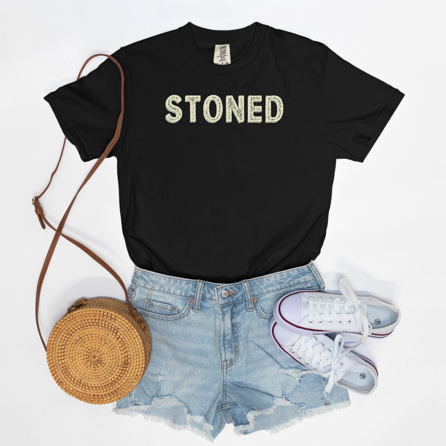 STONED - vintage style tee