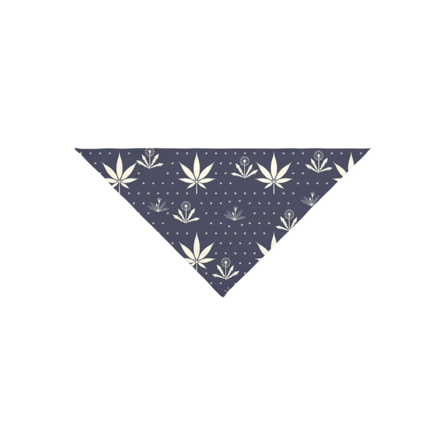 Weeds - small pet bandana (blue)