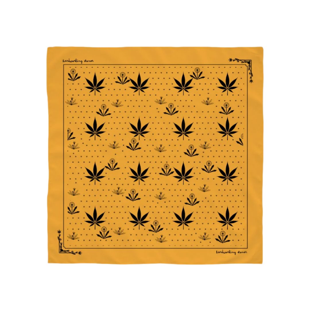 Weeds - bandana (mustard yellow)