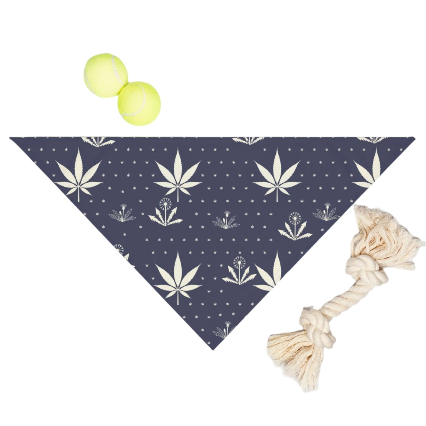 Weeds - pet bandana (blue)