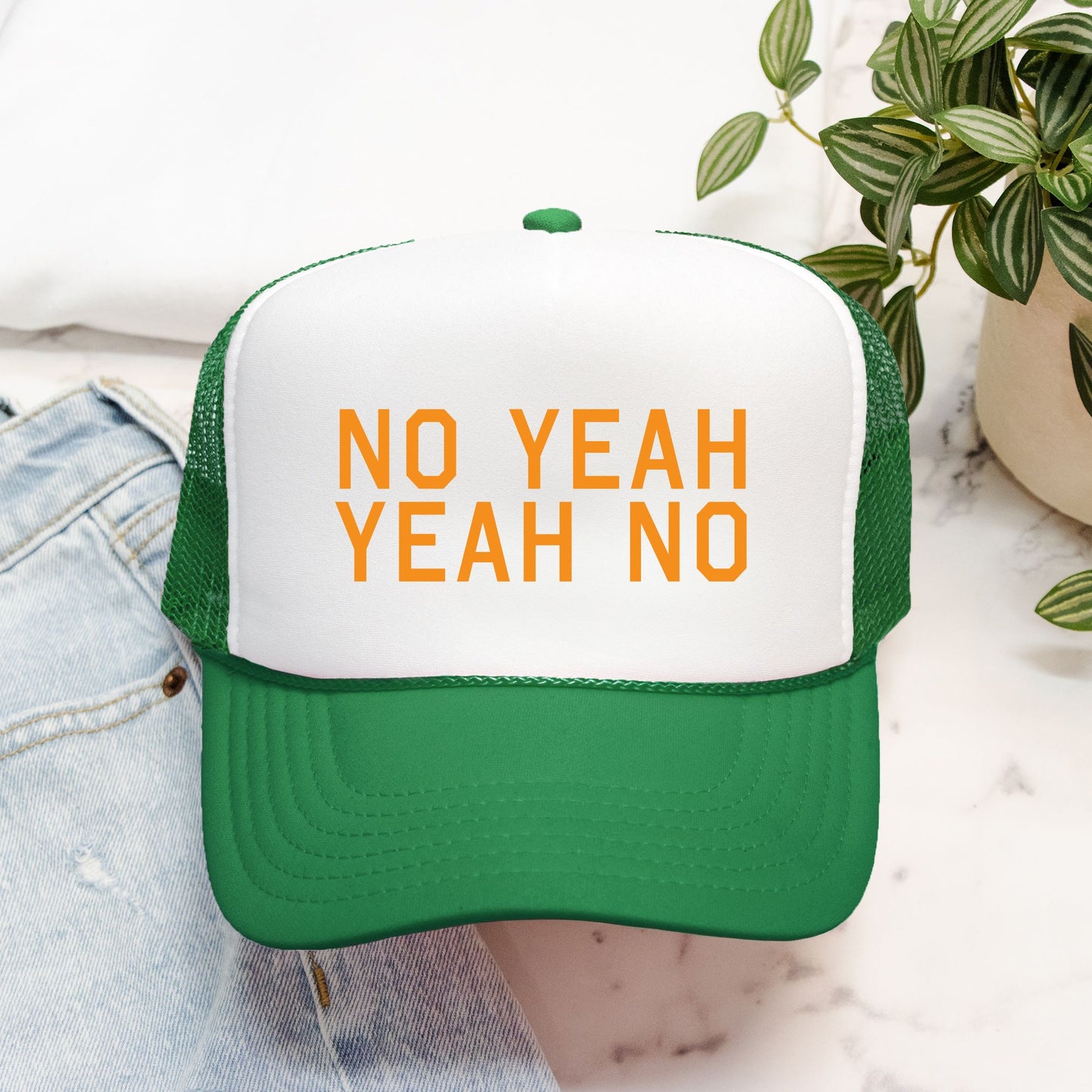 No Yeah Yeah No - retro trucker hat