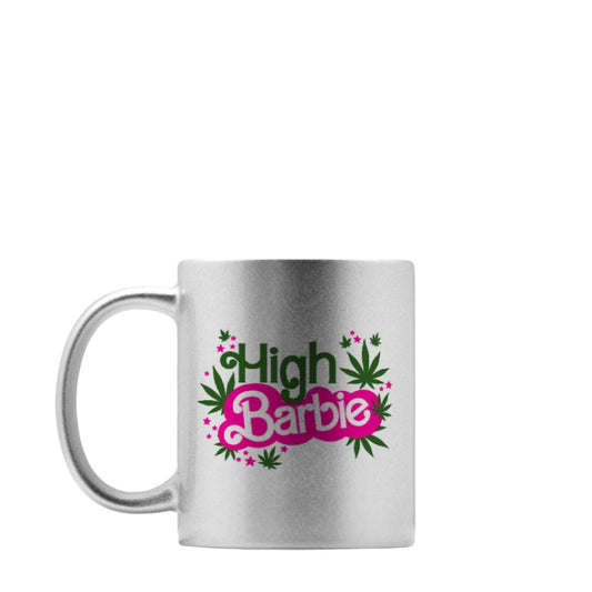 High Barbie - silver metallic mug