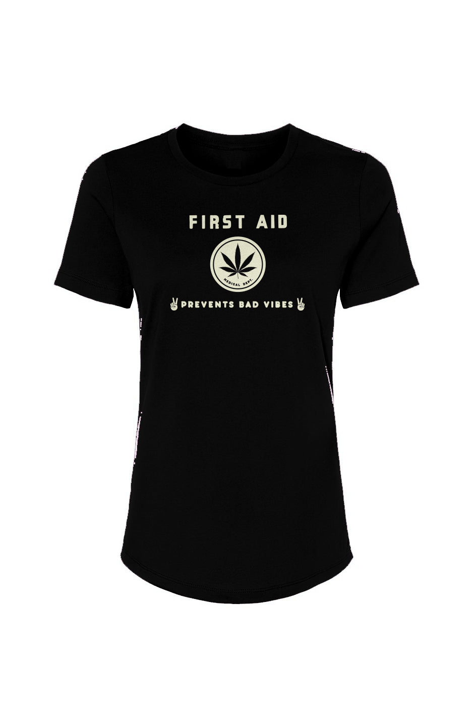 First Aid Good Vibes - womens relaxed tee