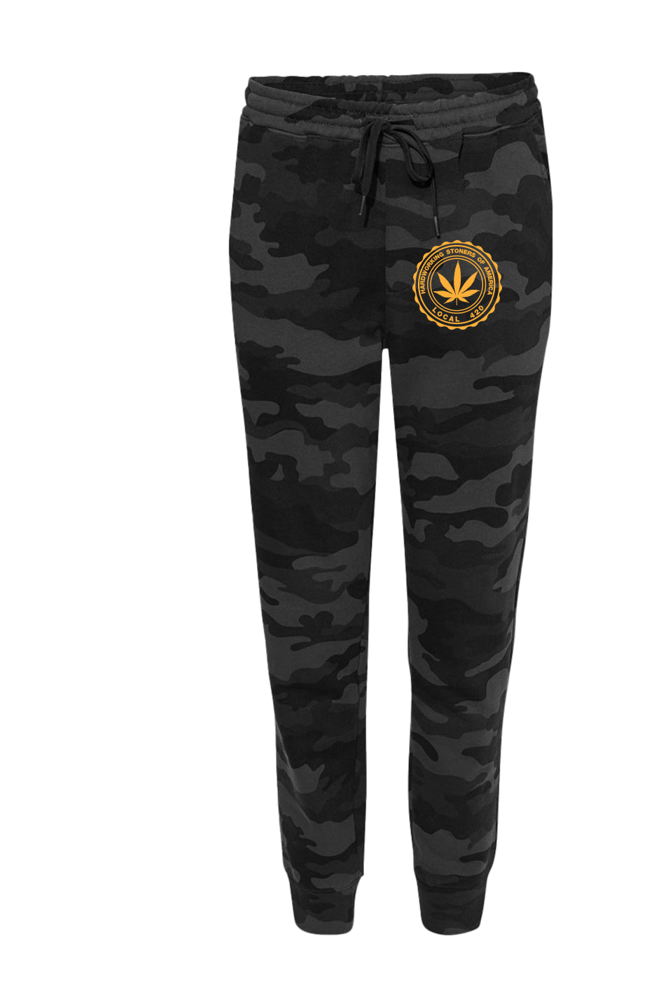 Hardworking Stoners of America - camo joggers