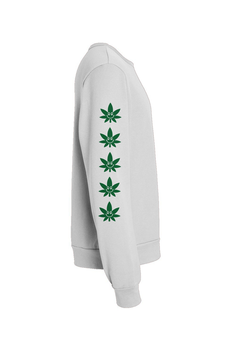 Pot Leaf Smiley - crewneck sweatshirt