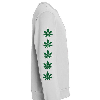 Pot Leaf Smiley - crewneck sweatshirt