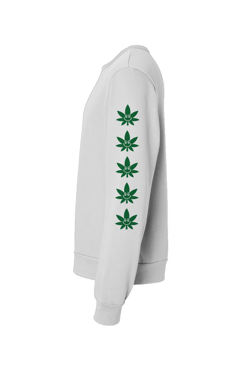 Pot Leaf Smiley - crewneck sweatshirt