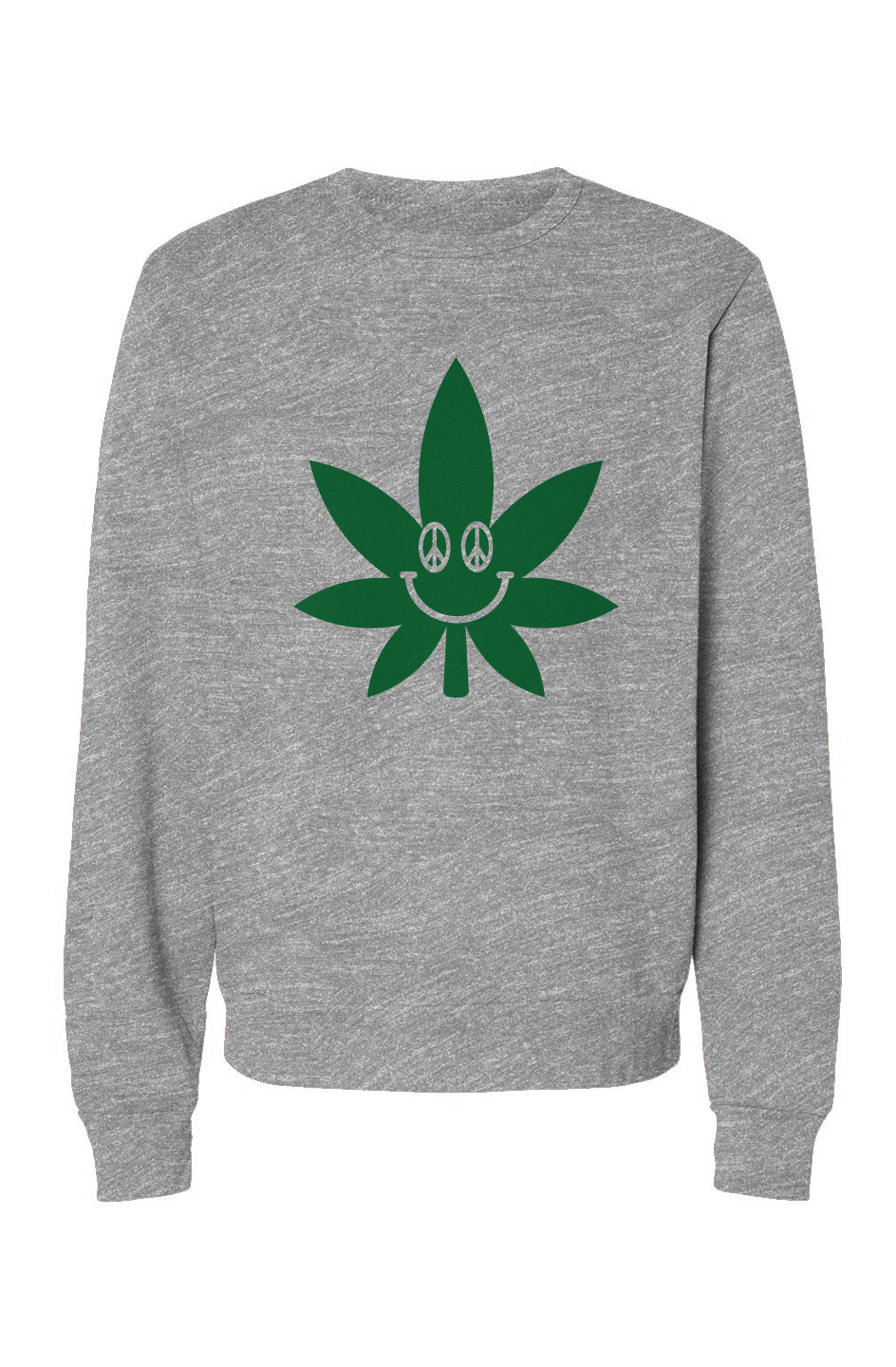 Pot Leaf Smiley - crewneck sweatshirt