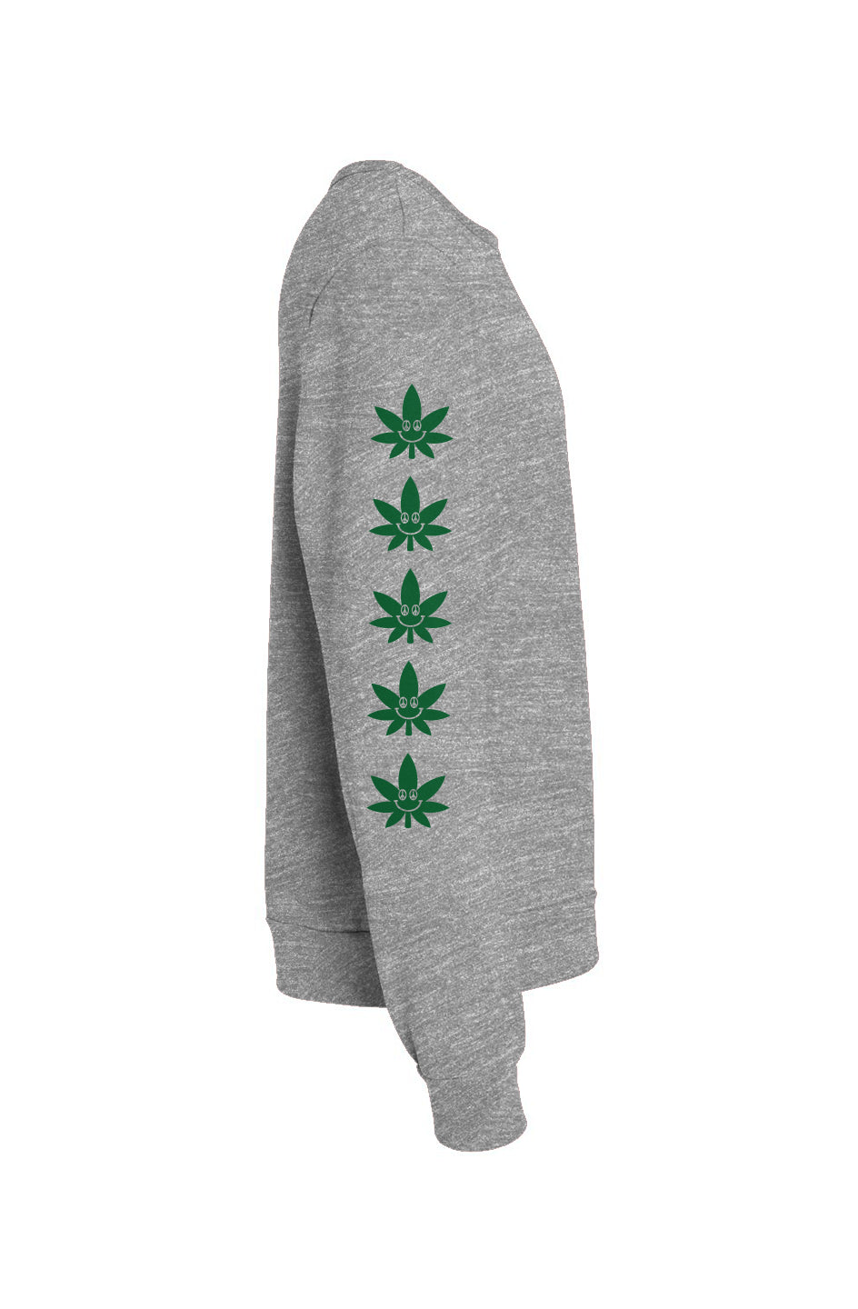 Pot Leaf Smiley - crewneck sweatshirt