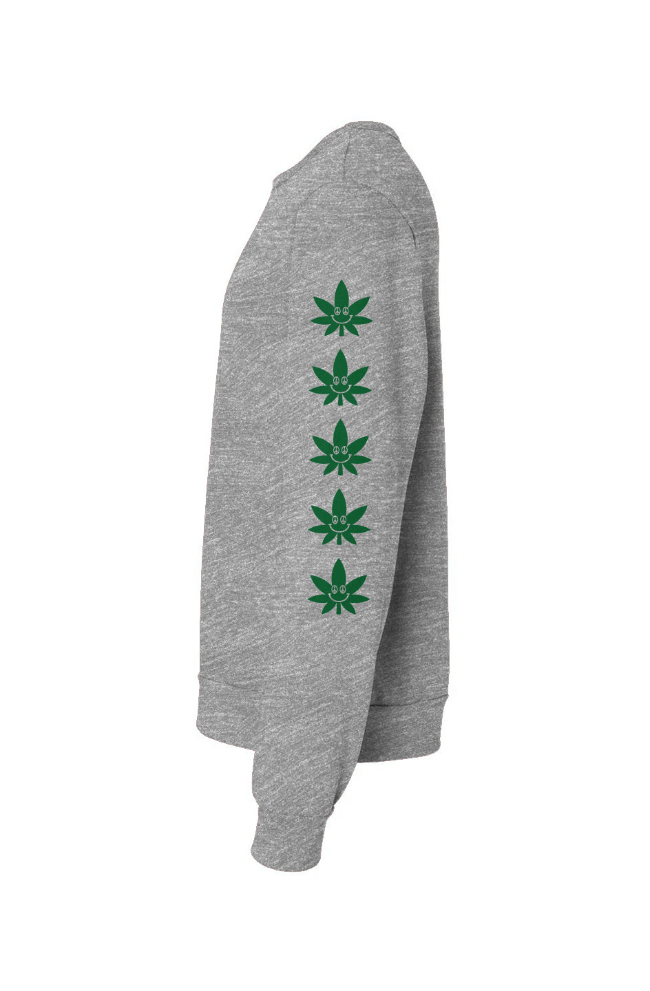 Pot Leaf Smiley - crewneck sweatshirt