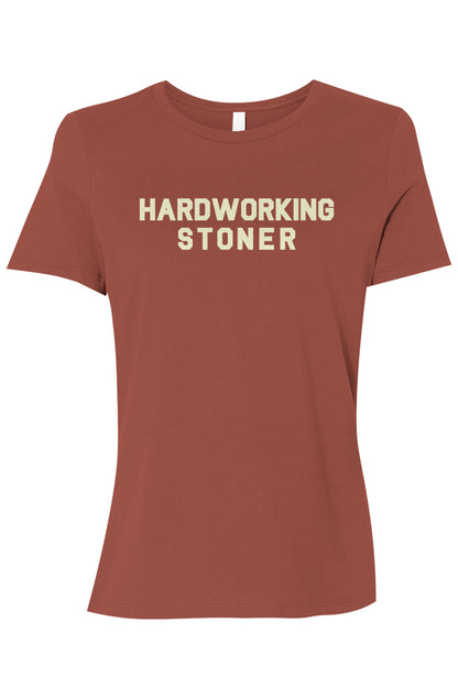 Hardworking Stoner - Women’s Relaxed Jersey Tee
