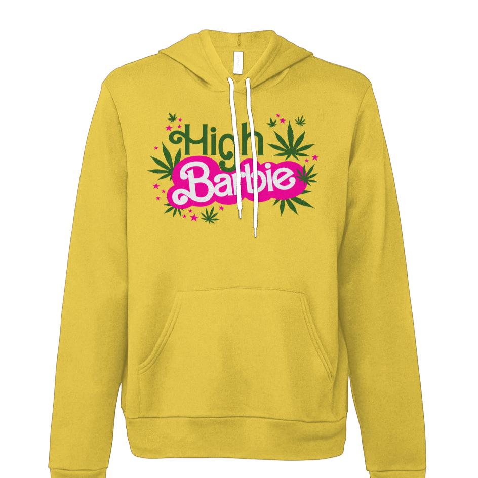 High Barbie - fleece hoodie sweatshirt