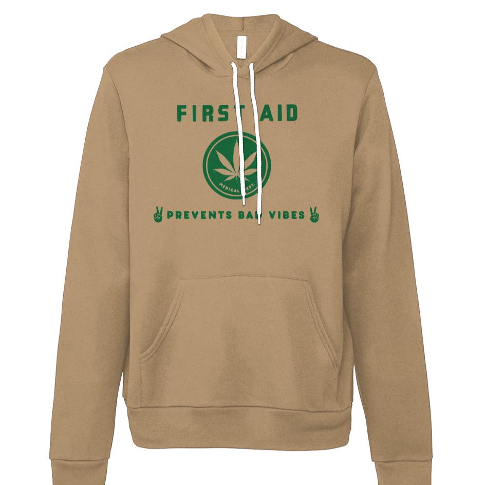 First Aid Good Vibes - fleece hoodie sweatshirt