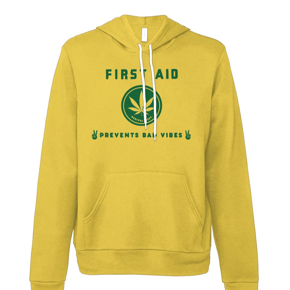 First Aid Good Vibes - fleece hoodie sweatshirt