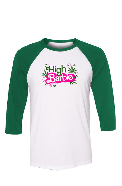 High Barbie - baseball tee