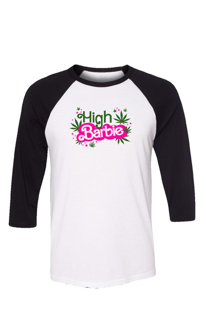 High Barbie - baseball tee