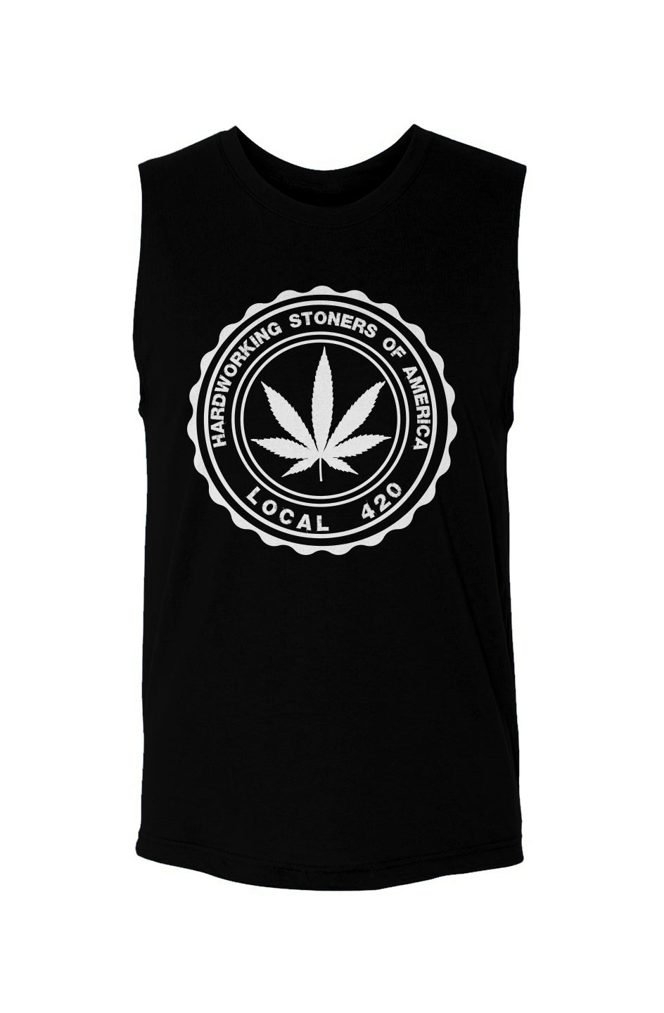 Hardworking Stoners of America Local 420 logo - unisex muscle tank