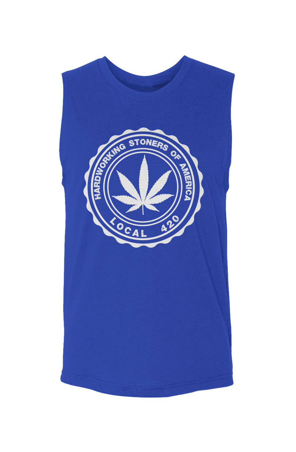 Hardworking Stoners of America Local 420 logo - unisex muscle tank