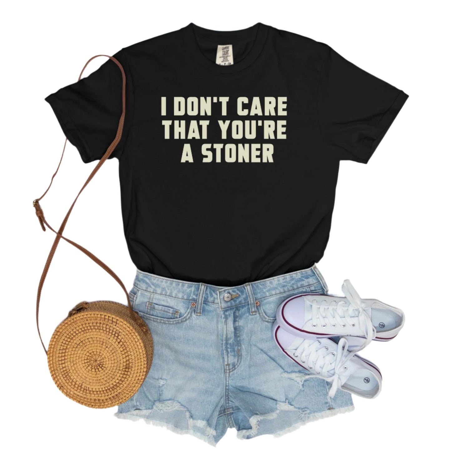 I Don't Care That You're a Stoner - vintage style tee