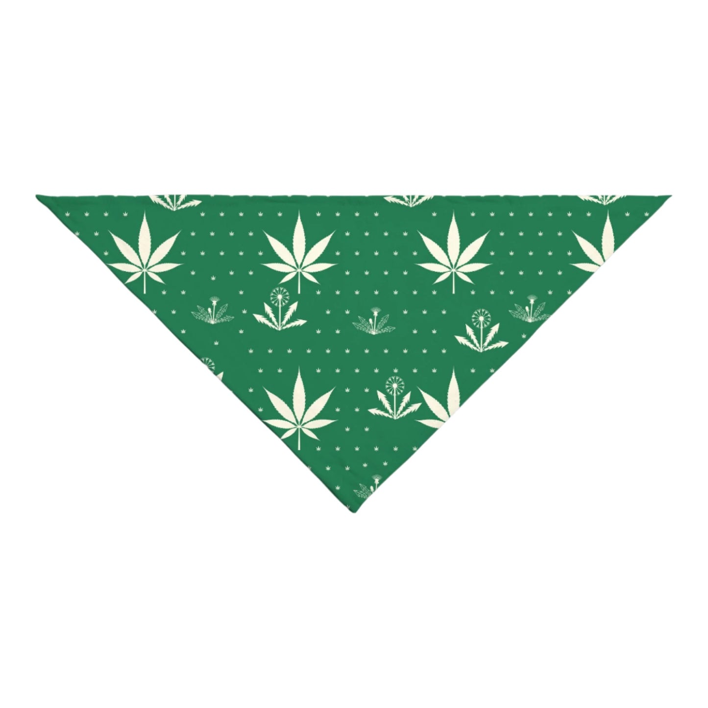 Weeds - pet bandana (green)