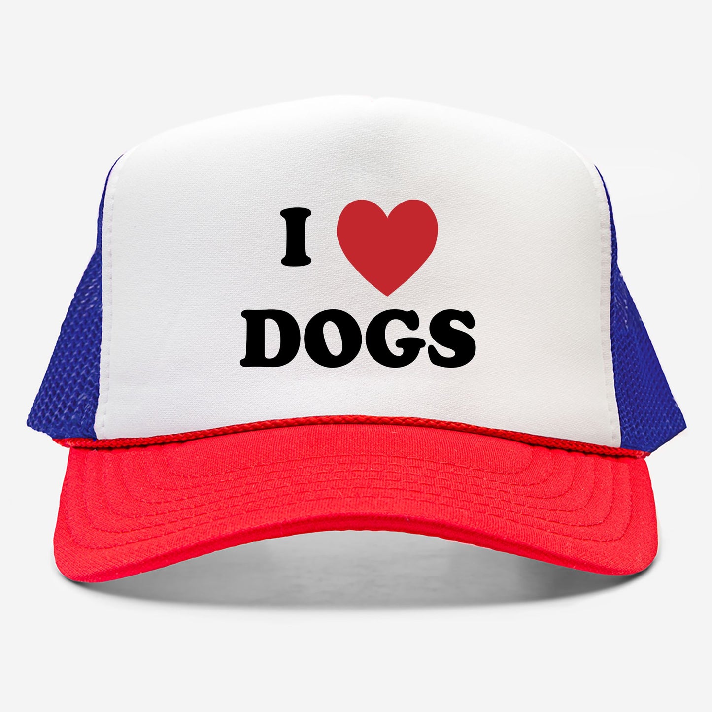 I Love Dogs - retro trucker hat