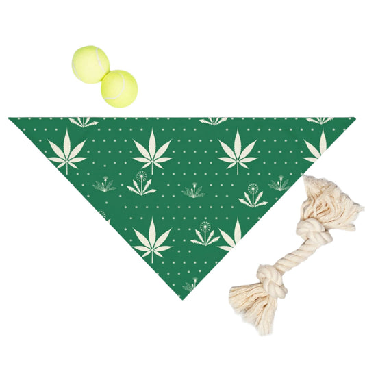 Weeds - pet bandana (green)