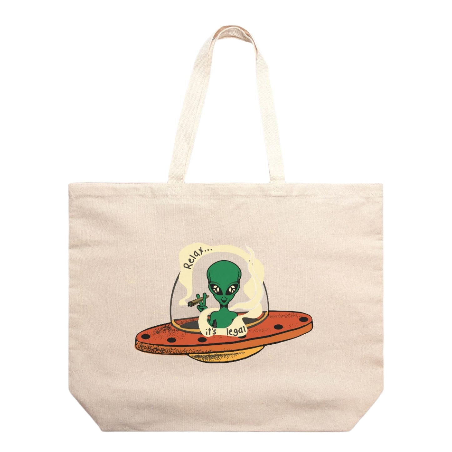 Relax Alien - oversized tote