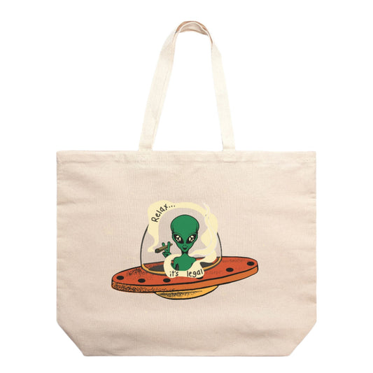 Relax Alien - oversized tote