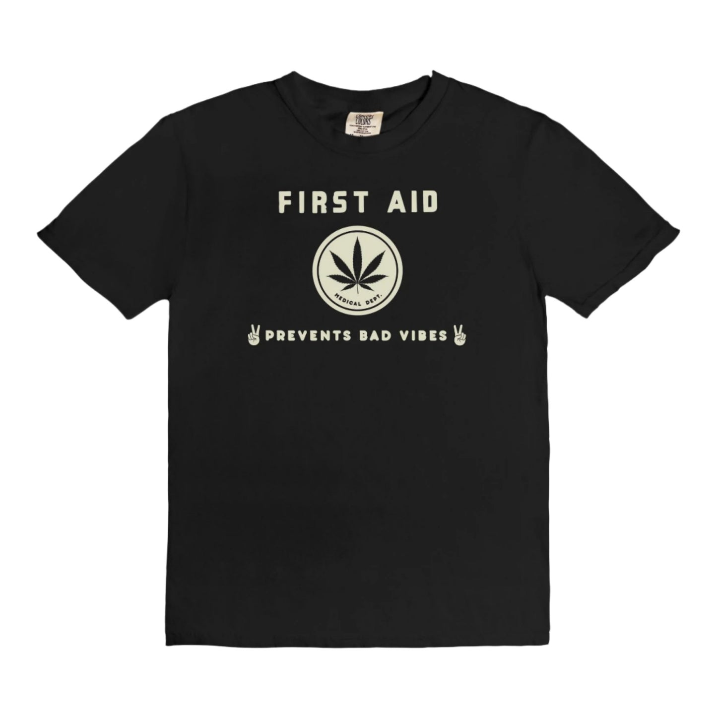 First Aid Good Vibes - vintage style tee