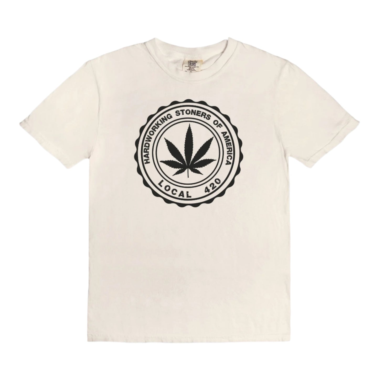 Hardworking Stoners of America - vintage style tee (black)