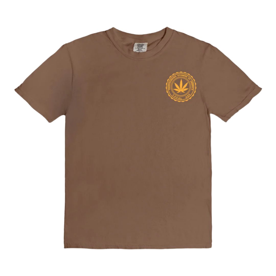 HSA Local 420 - vintage style tee (yellow)