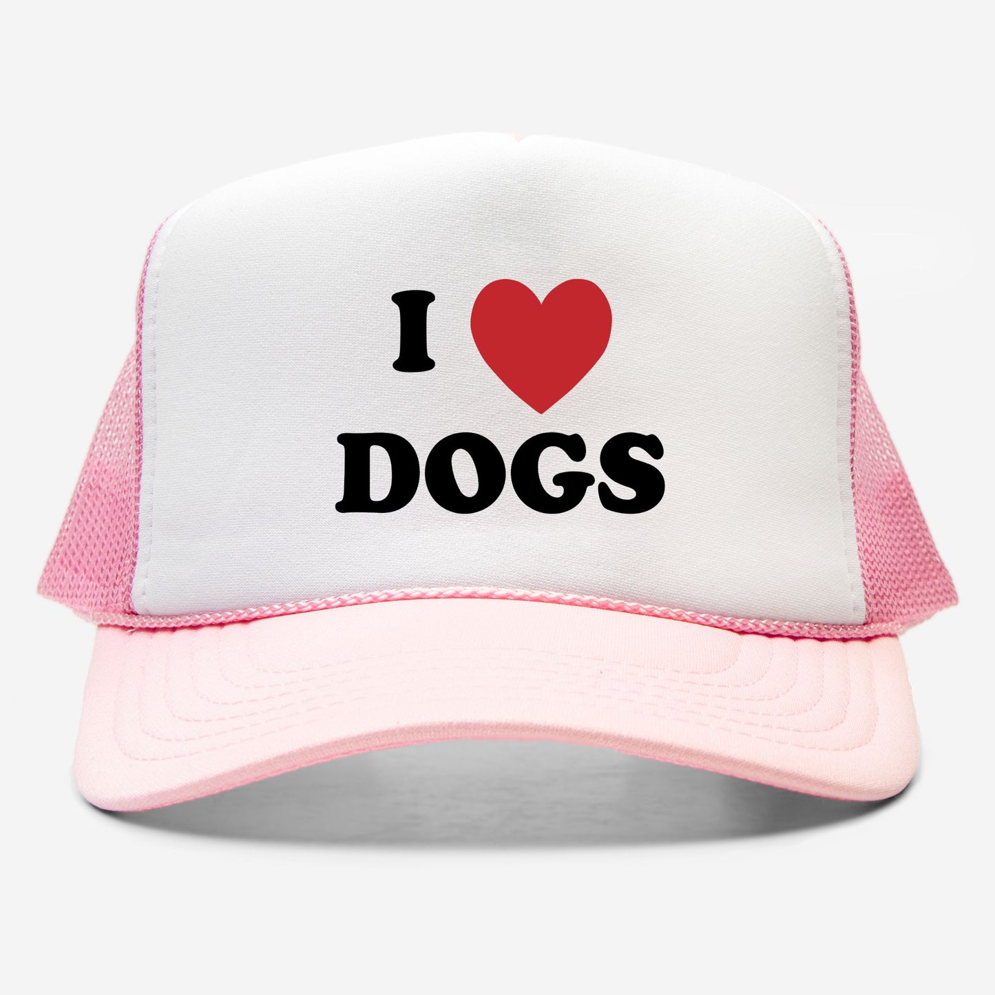 I Love Dogs - retro trucker hat