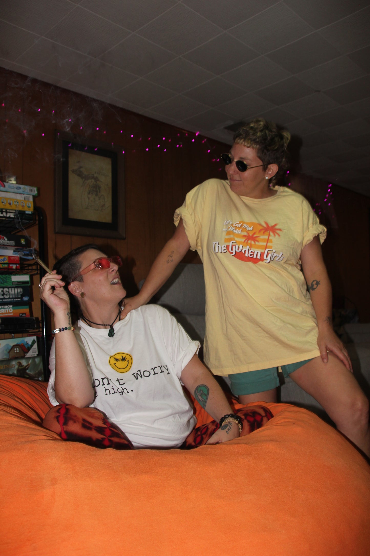 Let's Get High and Watch the Golden Girls - unisex tee