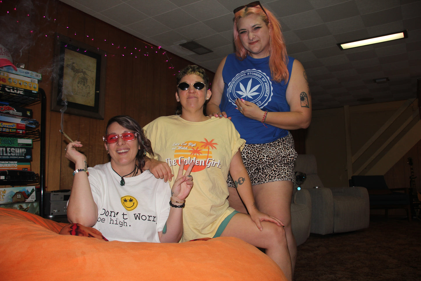 Let's Get High and Watch the Golden Girls - unisex tee