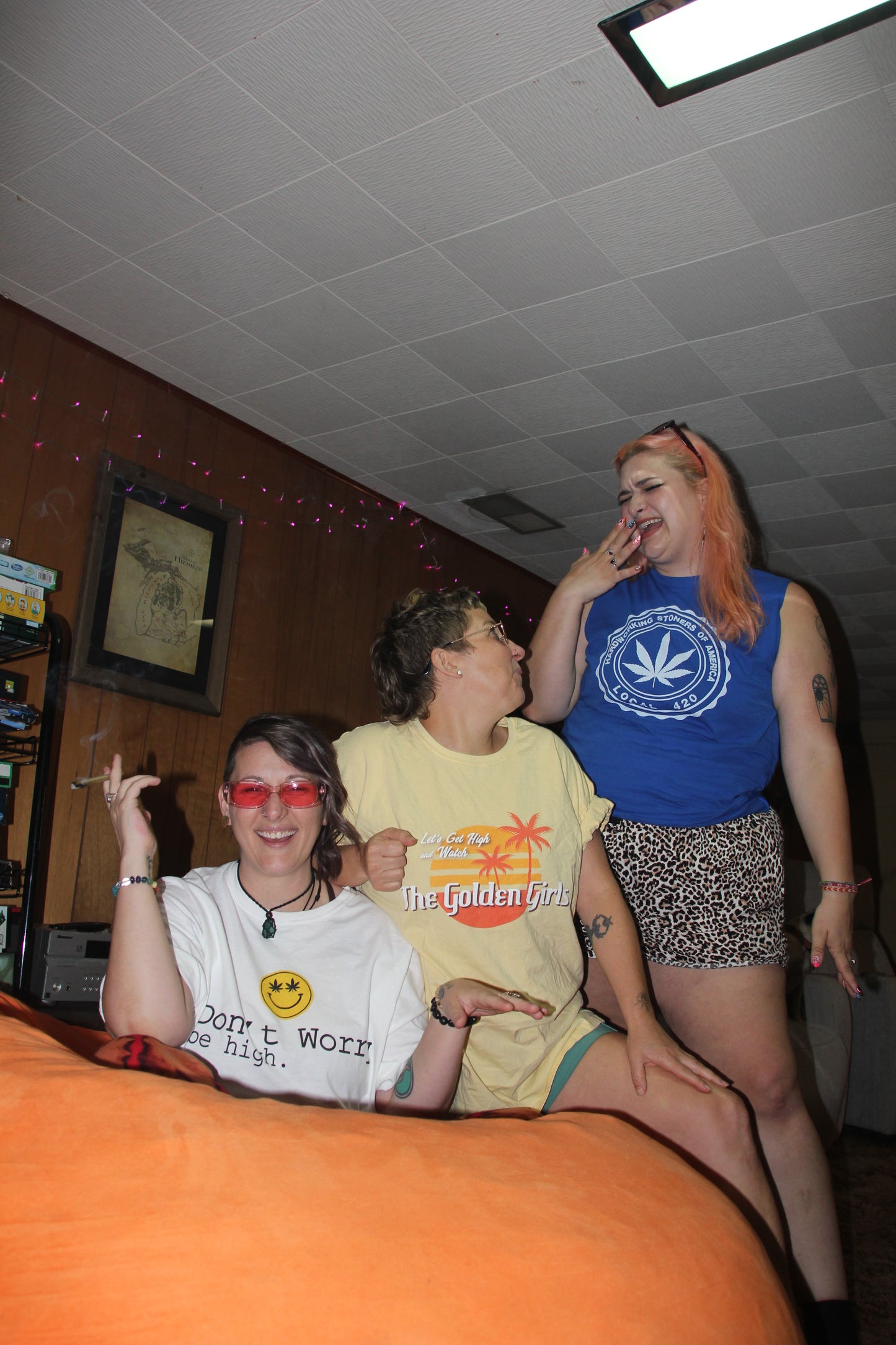 Let's Get High and Watch the Golden Girls - unisex tee