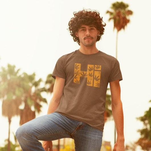 Hi - vintage style tee (yellow)